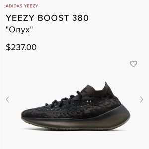 The adidas Yeezy Boost 380 “Onyx”